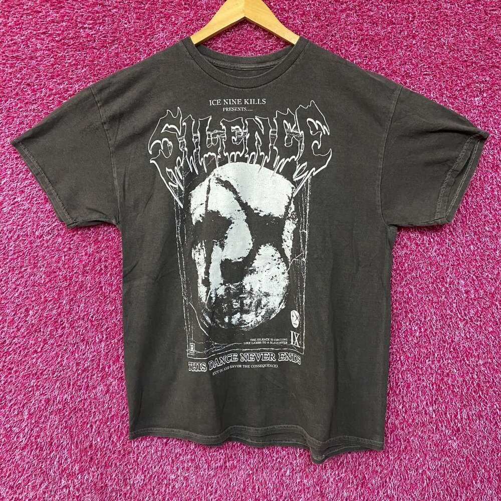 Ice Nine Kills Silence Dance Never End Silence Mask T-Shirt XL